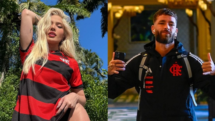 Léo Pereira, do Flamengo, postou novas fotos e ganhou elogio de Karoline Lima