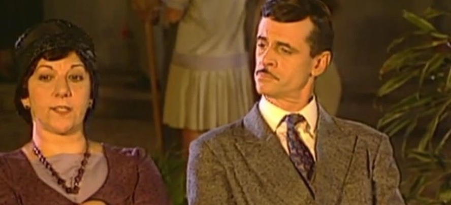 Jandira Martini e Marcos Caruso, como Dona Genu e Seu Virgulino, em Éramos Seis