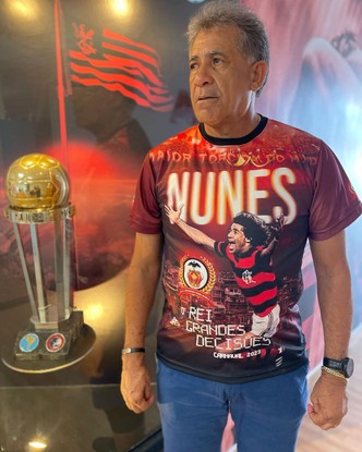 O ex-jogador do Flamengo João Batista Nunes de Oliveira, o Nunes