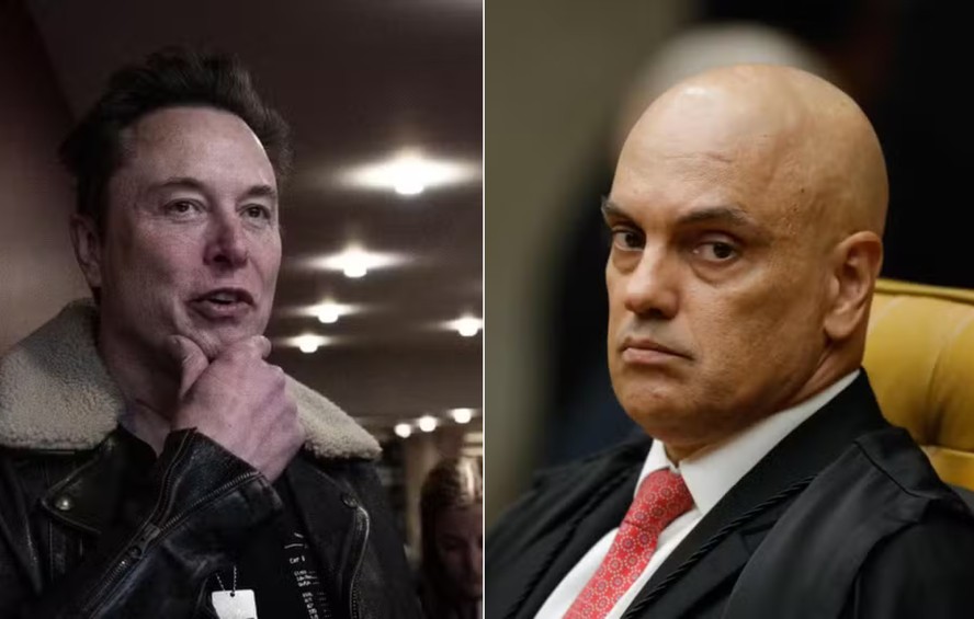 Elon Musk e Alexandre de Moraes