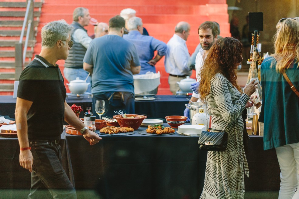 Barraca com comidas regionais no Amphora Wine Day — Foto: Divulgação