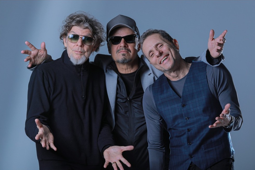 Branco Mello, Sergio Britto e Tony Bellotto, os Titãs — Foto: Divulgação