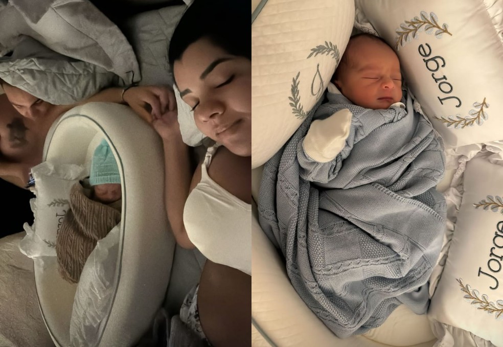 Nasceu primeiro filho de João Gomes e Ary Mirelle — Foto: Reprodução Instagram
