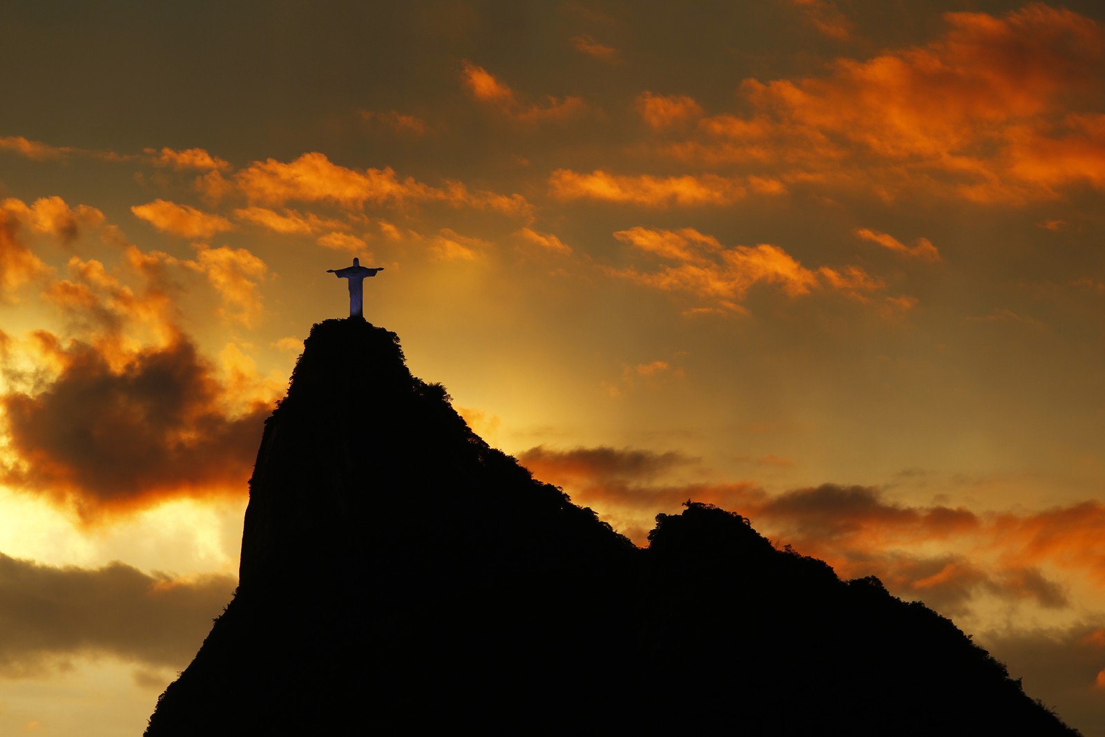 Cristo Redentor completou 90 anos em 2021 — Foto: Custódio Coimbra