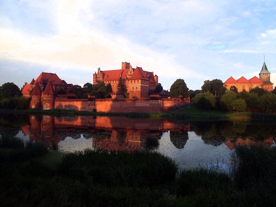 Vista do Castelo de Malbork, na Polônia