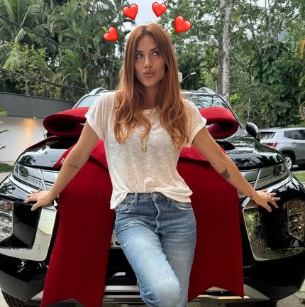 Giovanna Ewbank comprou uma Mitsubishi Pajero Sport. O veículo é avaliado em cerca de R$ 410 mil — Foto: Reprodução/Instagram