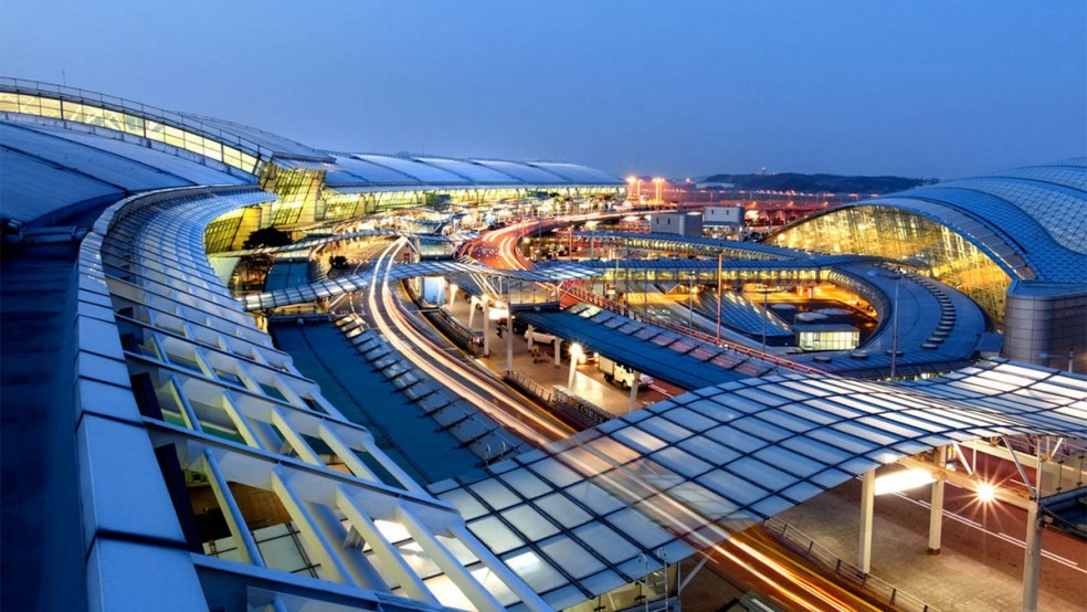Em terceiro lugar, o Aeroporto Internacional de Incheon na Coreia do Sul, um dos maiores e mais movimentados do mundo — Foto: Reprodução