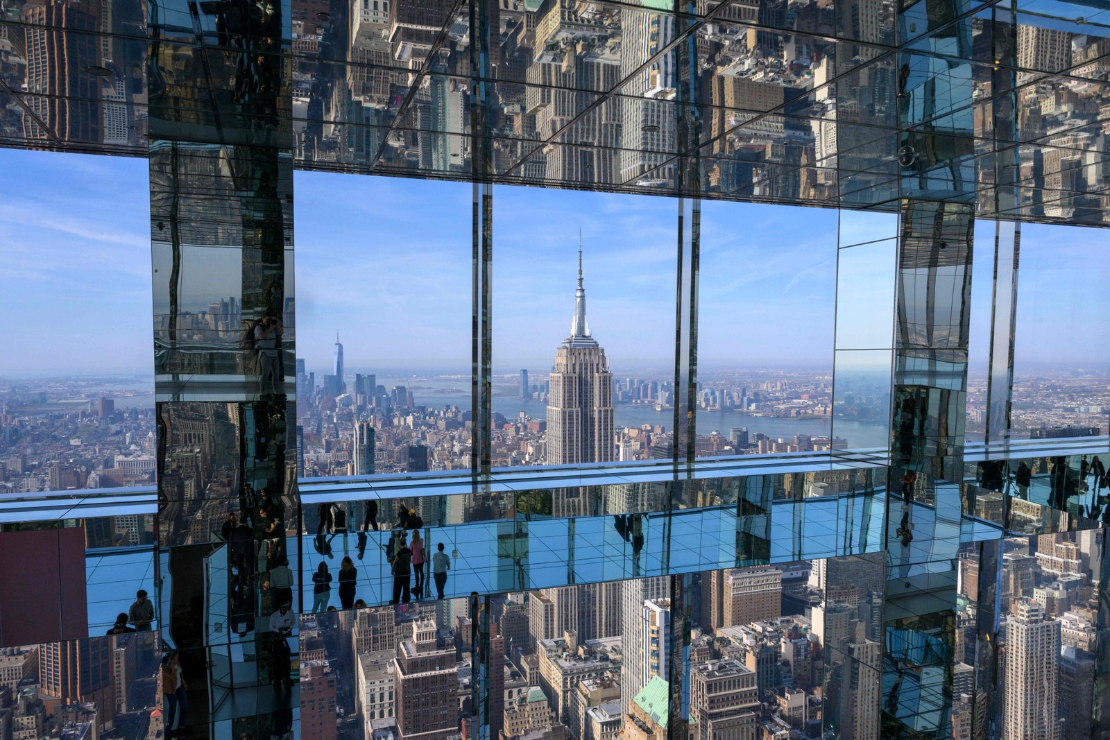 Vista do Empire State Building do Summit One Vanderbilt - Foto ANGELA WEISS/AFP