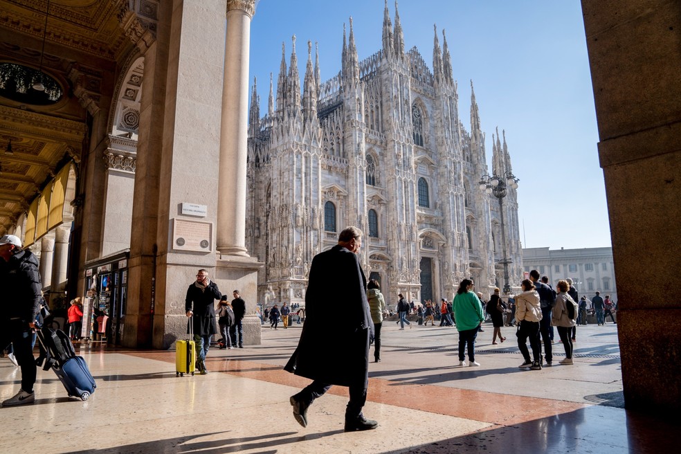 A recente corrida para Milão elevou os preços imobiliários e contribuiu para o custo de vida mais alto na cidade — Foto: Francesca Volpi/Bloomberg