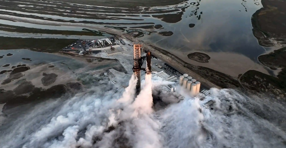 Starship prestes a decolar — Foto: Reprodução