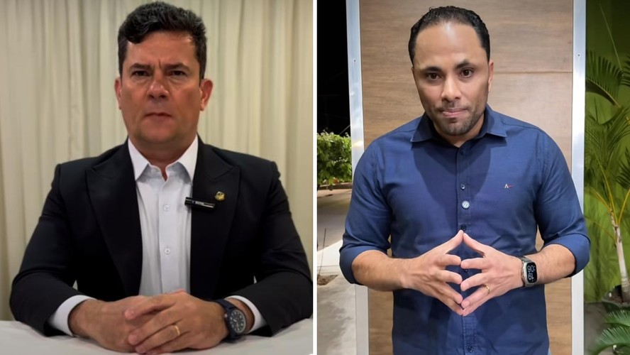 O senador Sergio Moro e o deputado estadual do Paraná Do Carmo