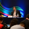 Fernando Haddad em entrevista após o encerramento da reunião de ministros de Finanças do G20, no Rio - AFP