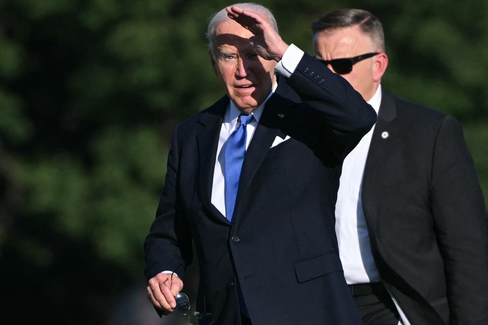 Presidente dos EUA, Joe Biden, em Washington — Foto: Mandel NGAN / AFP