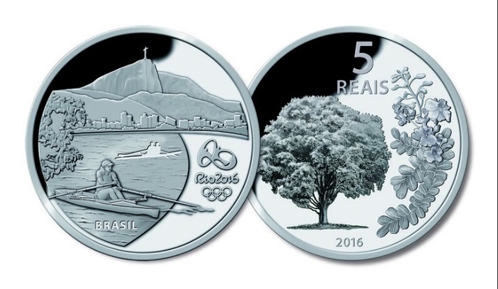 O Banco Central lançou uma coleção de moedas para comemorar a realização dos Jogos Olímpicos no Rio, a Rio 2016