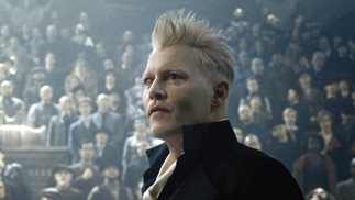 Johnny Depp no papel do bruxo Gellert Grindelwald em 'Animais Fantásticos e Onde Habitam' (2016)  — Foto: Warner Bros. Pictures / Divulgação