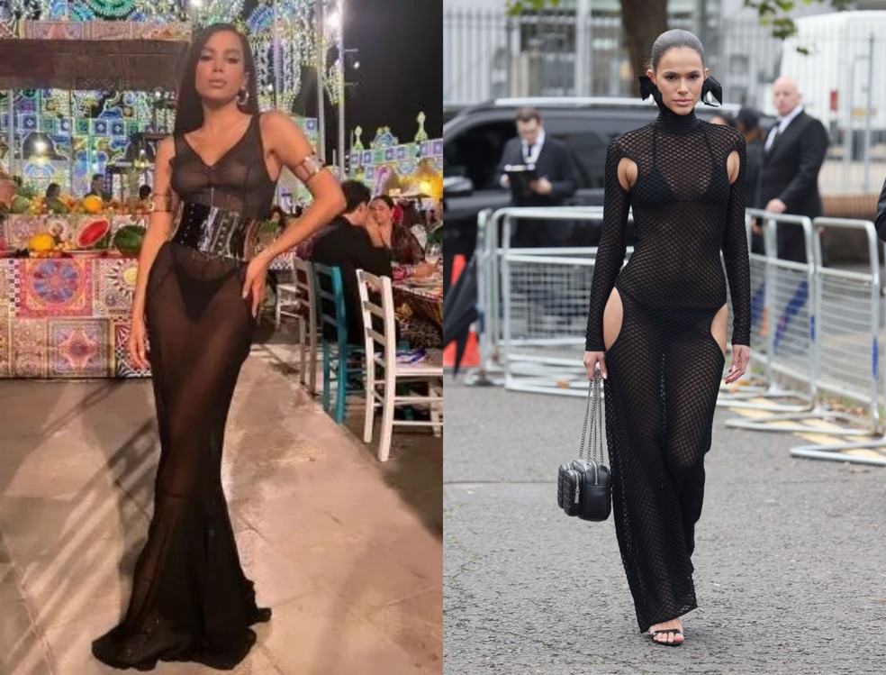 Anitta e Bruna Marquezine carregam sensualidade em seu estilo — Foto: Instagram/ Getty Images