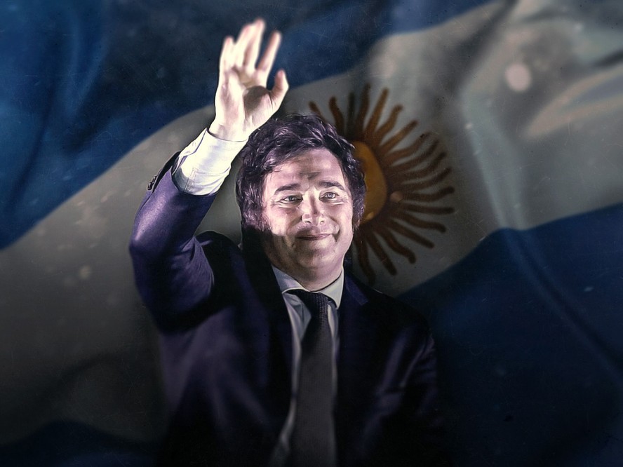 Javier Milei, presidente eleito da Argentina, agradou ao mercado ao reforçar seu compromisso com as privatizações