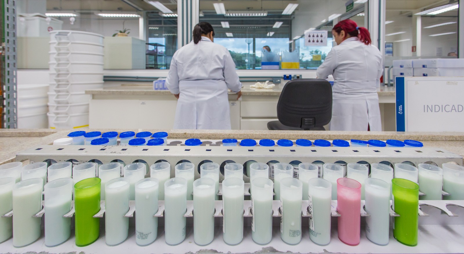 No Parque Tecnológico Piracicaba, Clinica do Leite testa o produto para a indústria.  — Foto: Edilson Dantas / Agência O Globo