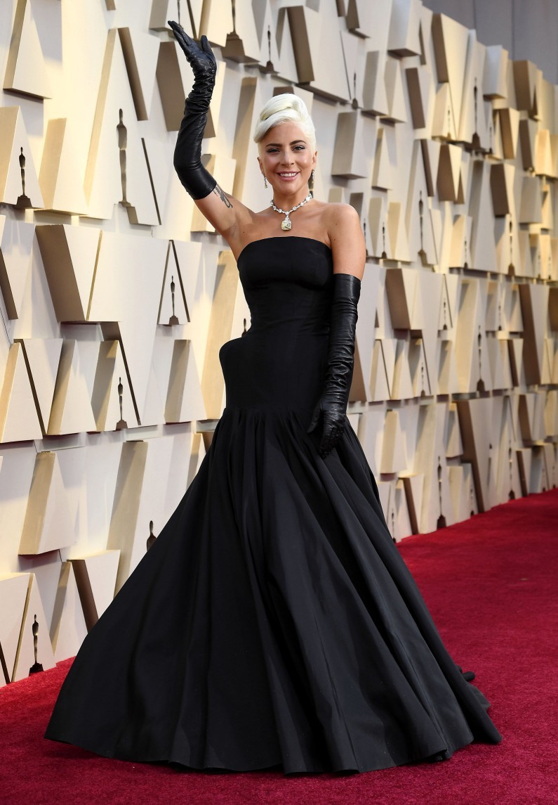 Lady Gaga diamante Tiffany no Oscar de 2019: valor inestimável — Foto: Getty Images