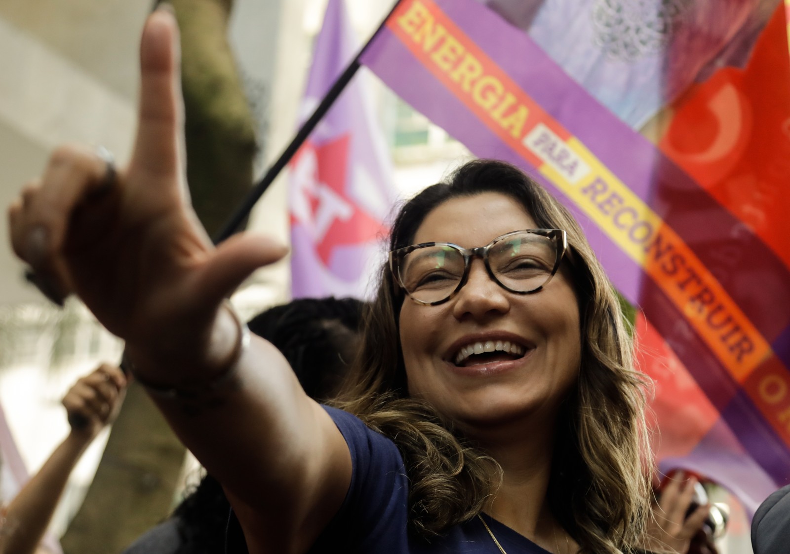 A socióloga Rosângela Silva, a Janja, esposa de Lula, vem cada vez mais se colocando à frente da campanha do petista — Foto: Gabriel de Paiva