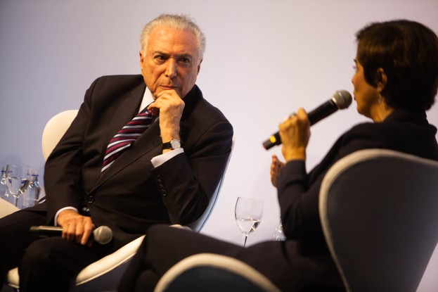 Evento E agora, Brasil?: Vera  Magalhães entrevista o ex-presidente Michel Temer