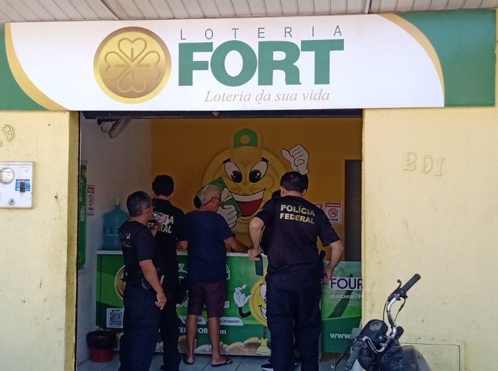PF fez operação em abril mirando casas de apostas que seriam ligadas ao PCC no Ceará — Foto: Divulgação/Polícia Federal