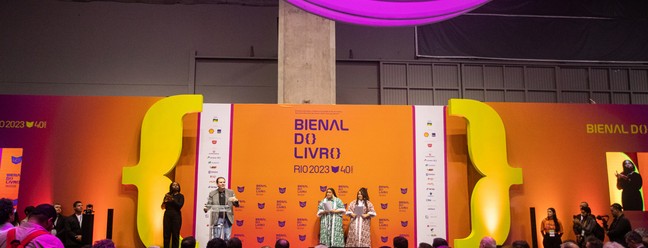 Prefeito Eduardo Paes participa da abertura da Bienal do Livro celebra 40 anos — Foto: Hermes de Paula/Agência O Globo