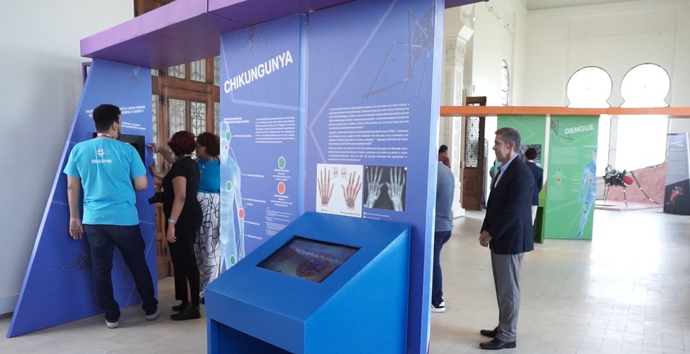 Exposição conscientiza sobre a prevenção de doenças causadas pelo Aedes aegypti — Foto: Divulgação