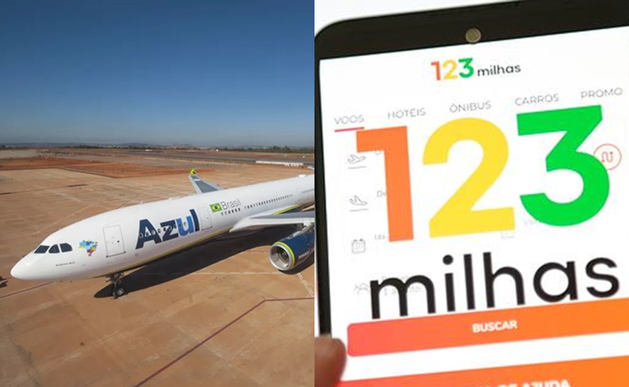 Azul e 123 Milhas