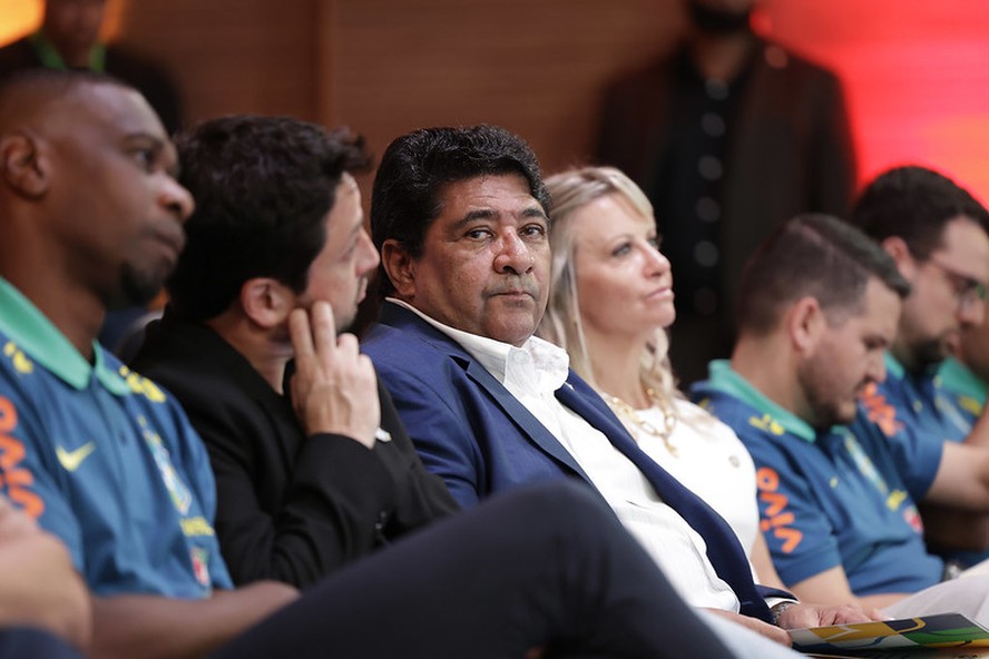 O presidente da CBF Ednaldo Rodrigues duranrte a convocação da seleção masculina para a Copa América