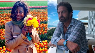 Glória Maria teve um romance com o ator Gerard Butler