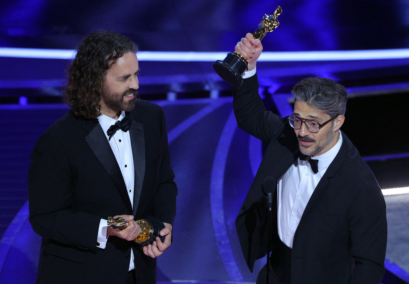 Alberto Mielgo e Leo Sanchez vencem o Oscar de Melhor Curta de Animação por "The Windshield Wiper"REUTERS