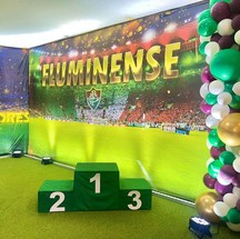 Aniversário de Lorenzo foi com o tema de Fluminense — Foto: Reprodução