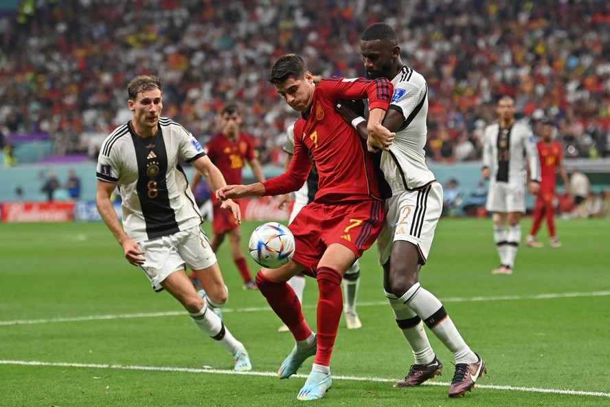 Último confronto entre Espanha e Alemanha aconteceu na fase de grupos da Copa do Mundo de 2022 e terminou empatado