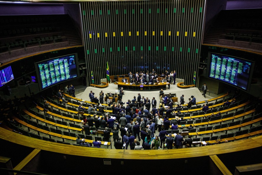 Plenário  da Câmara do Deputados em Brasília.