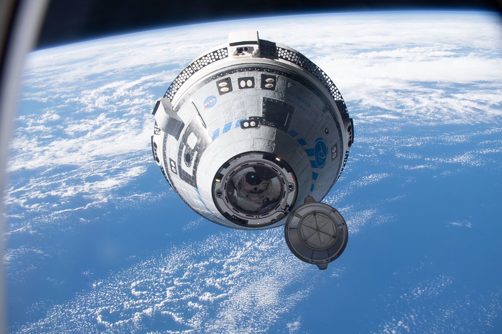 Atracação da Starliner na ISS — Foto: Divulgação/Nasa