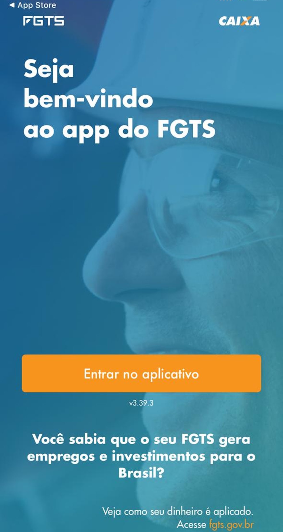 Veja como se cadastrar no aplicativo do FGTS — Foto: Reprodução
