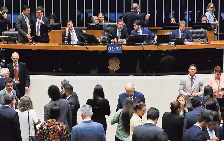 Sessão na Câmara dos Deputados