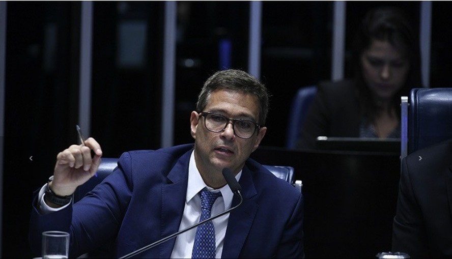 Roberto Campos Neto, presidente do BC, durante audiência no Senado