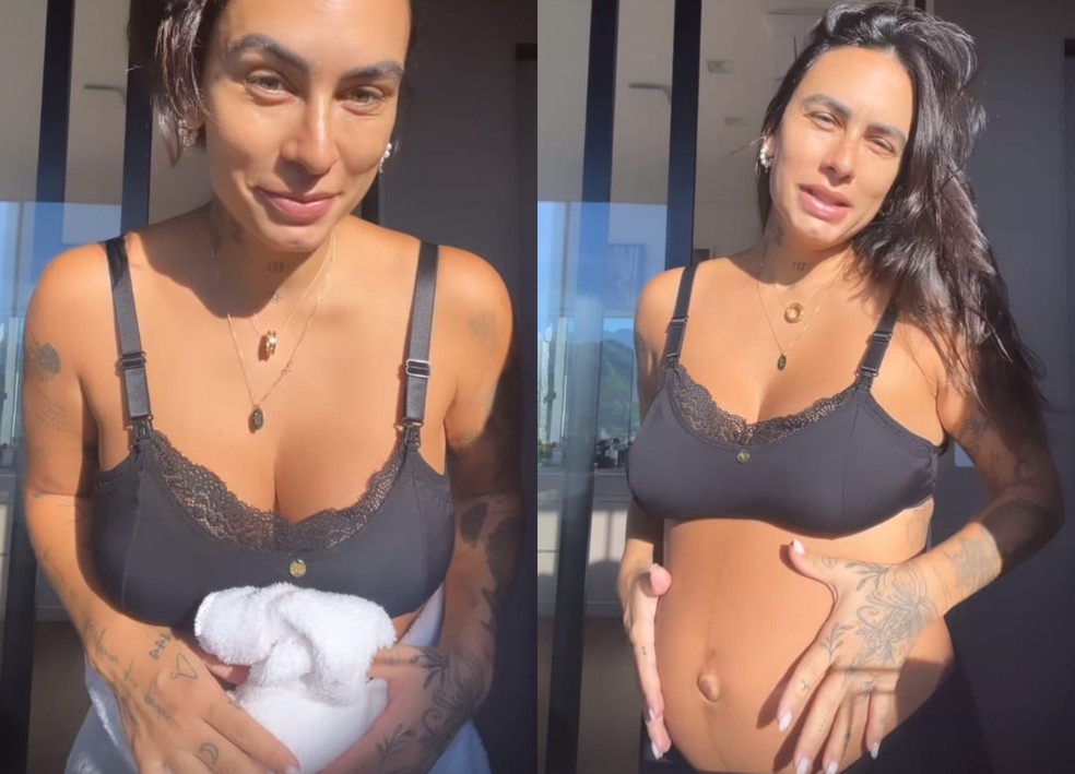 Clara Maia mostrou barriga 7 dias após o parto — Foto: Reprodução Instagram