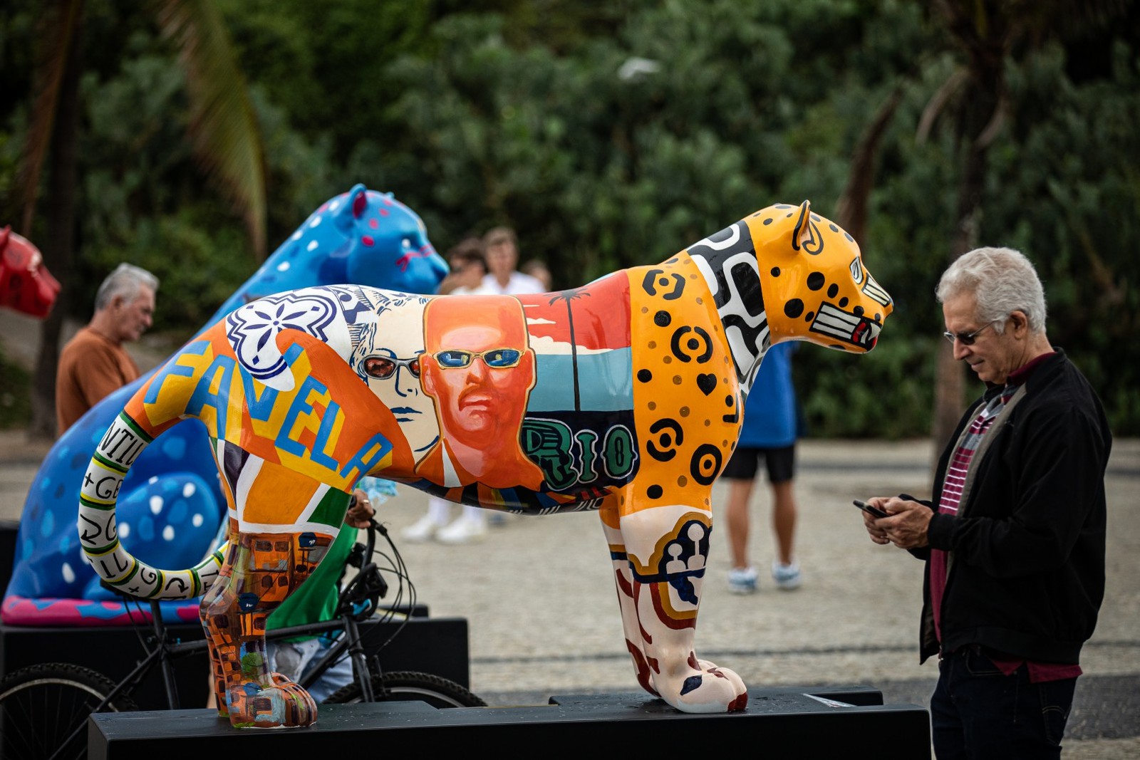 Esculturas são uma iniciativa da JAGUAR PARADE — Foto: Hermes de Paula