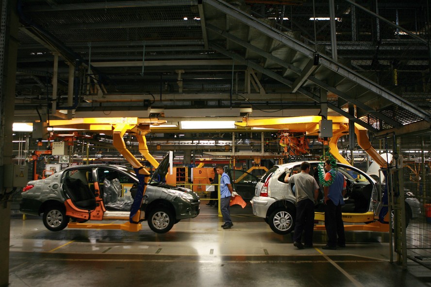 Fábrica da Peugeot, da Stellantis, em Porto Real, no Rio de Janeiro