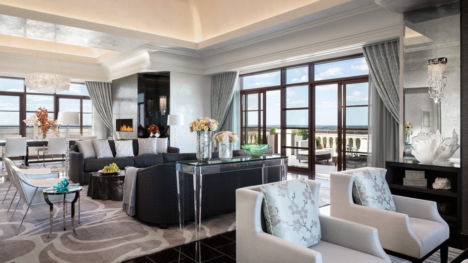 A luxuosa suíte real do Four Seasons Orlando, que será casa da seleção brasileira antes da Copa América — Foto: divulgação