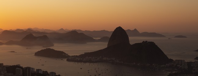 Baía de Guanabara vista do Mirante Dona Marta. — Foto: Gabriel Monteiro / Agencia O Globo