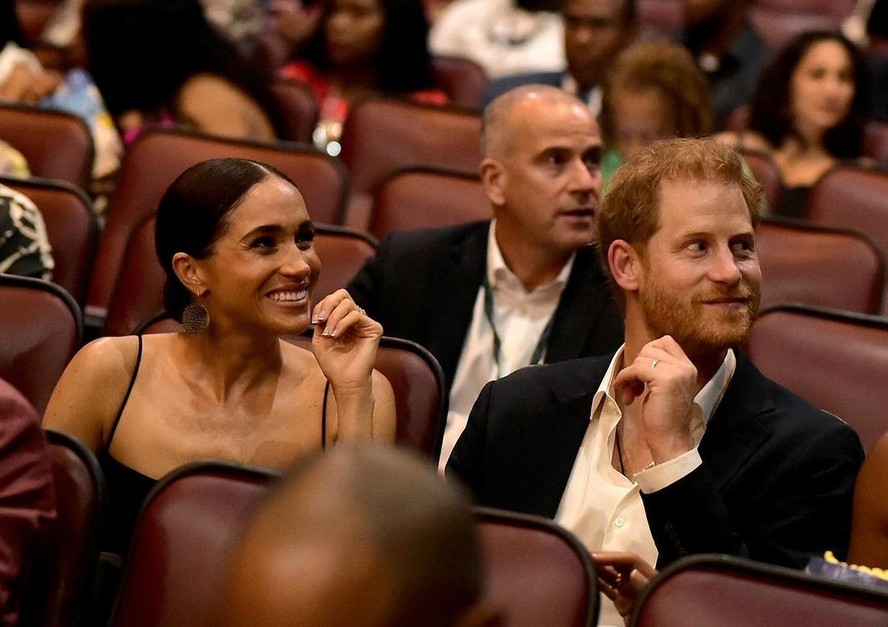 Meghan e Harry na pré-estreia de 'Bob Marley: One love'