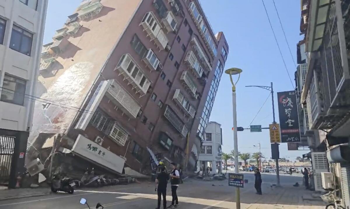 Terremoto em Taiwan — Foto: Reprodução