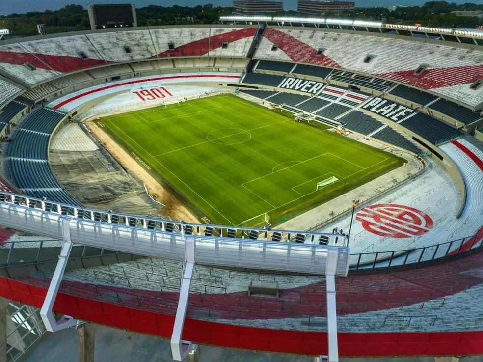 O Monumental de Nuñez, na Argentina, é o maior estádio da América do Sul em capacidade — Foto: Divulgação/River Plate