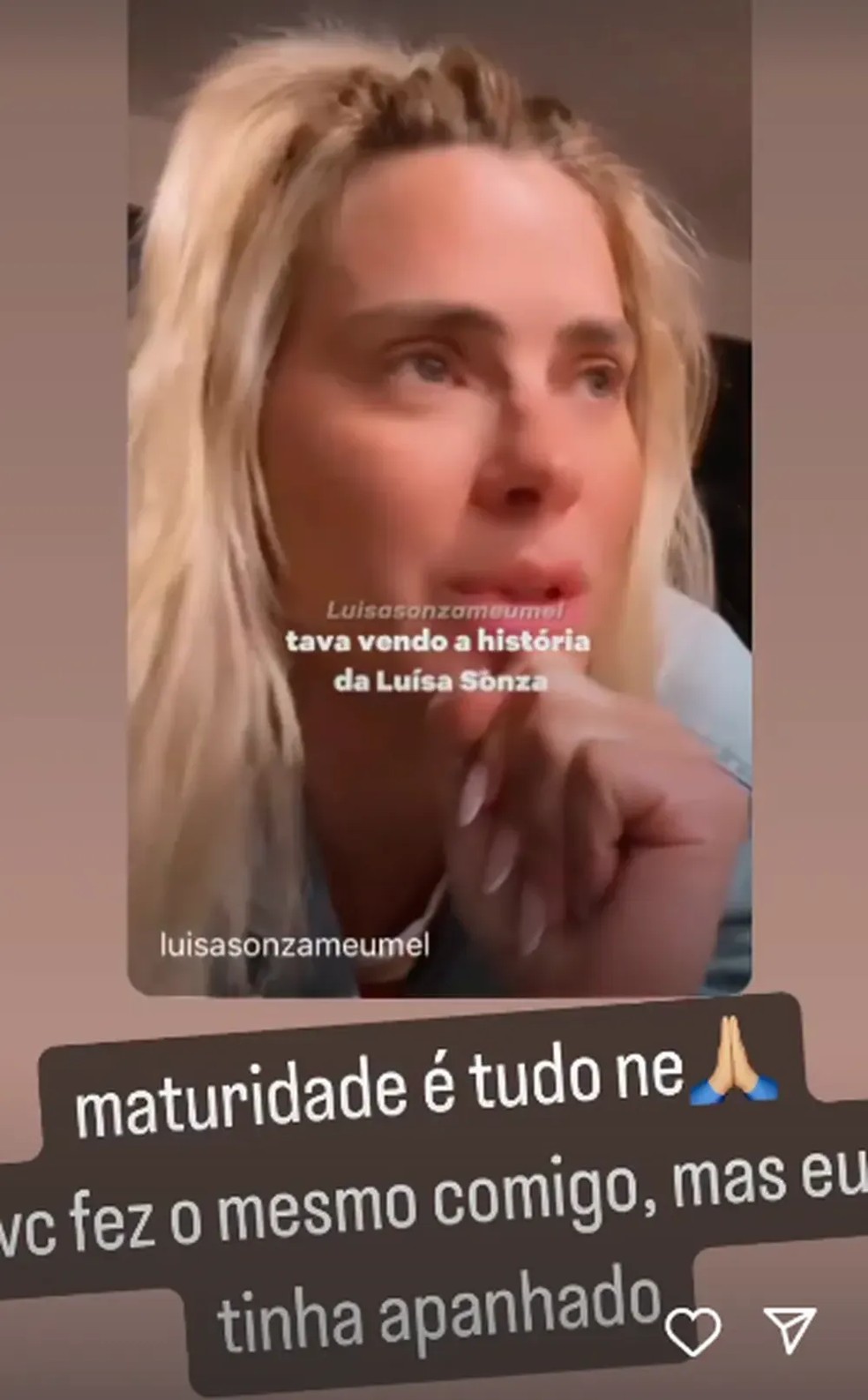 Luana Piovani alfinetou Carolina Dieckmann por defender Luísa Sonza — Foto: Reprodução Instagram