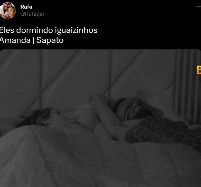 Quando teve sintonia até na hora de dormir — Foto: Reprodução/Instagram