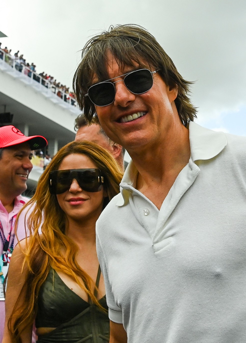 Shakira e Tom Cruise — Foto: Chandan Khanna/AFP